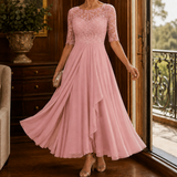 Tallulah Lace Maxi Dress - Pink