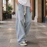 Lennox Wide Leg Jeans - Denim Light Blue