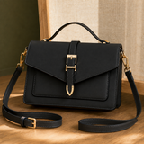 Bianchi Buckle Satchel - Musta
