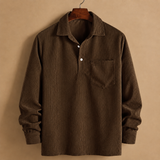 Leon Corduroy Polo - Brown