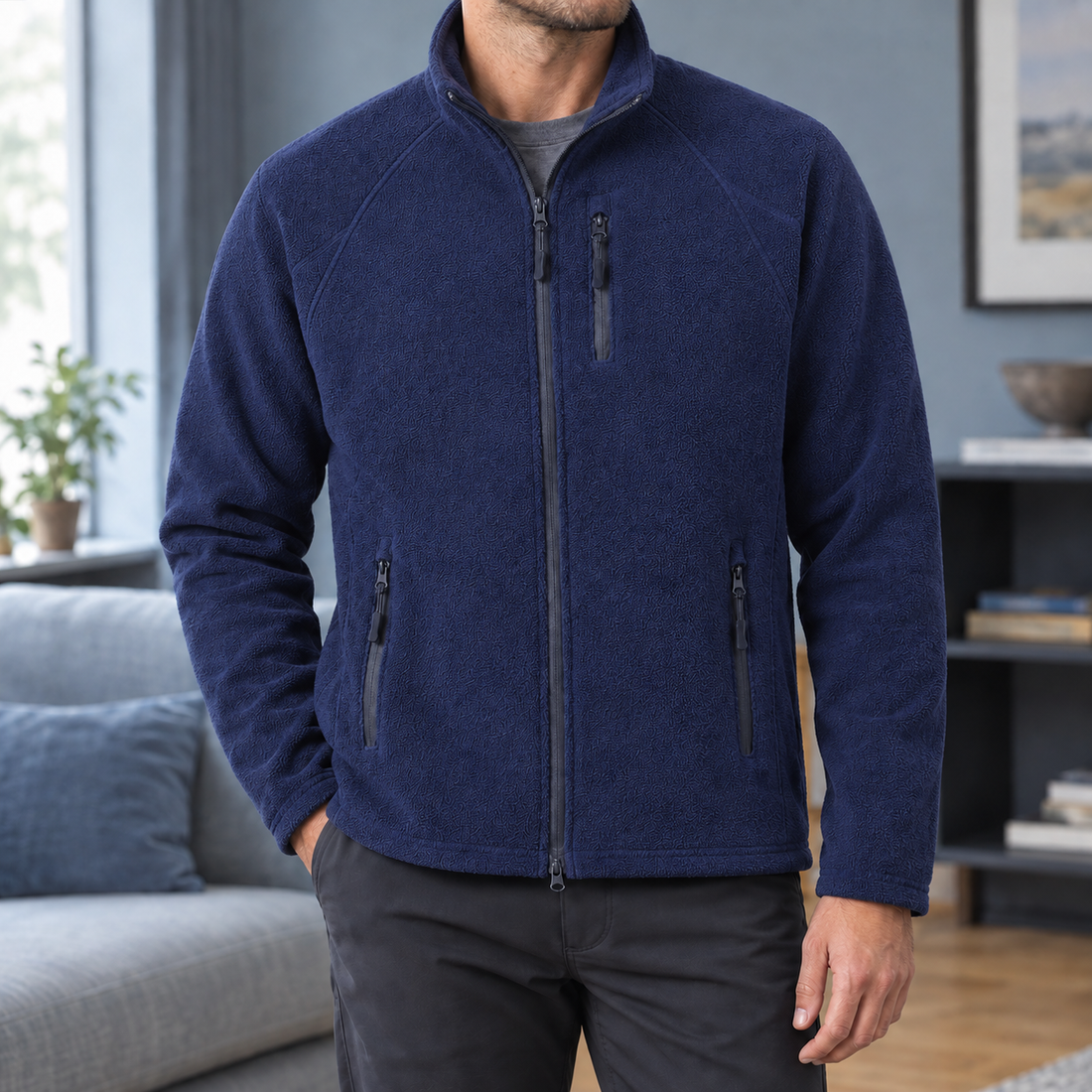 Jules Fleece Jacket - Dark Blue