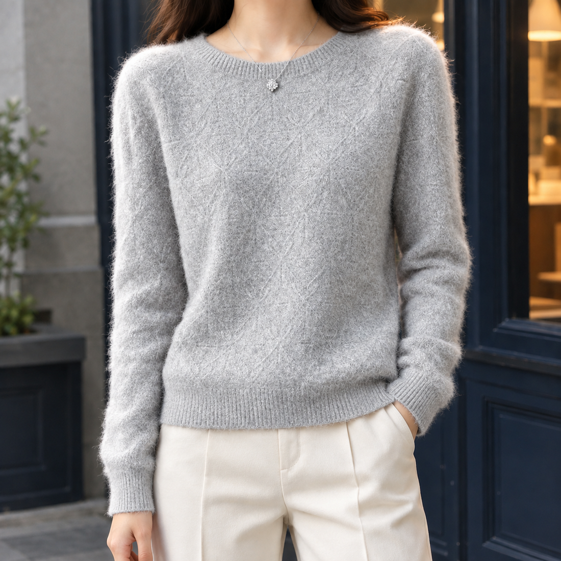 Mariella Cashmere Sweater - Gray