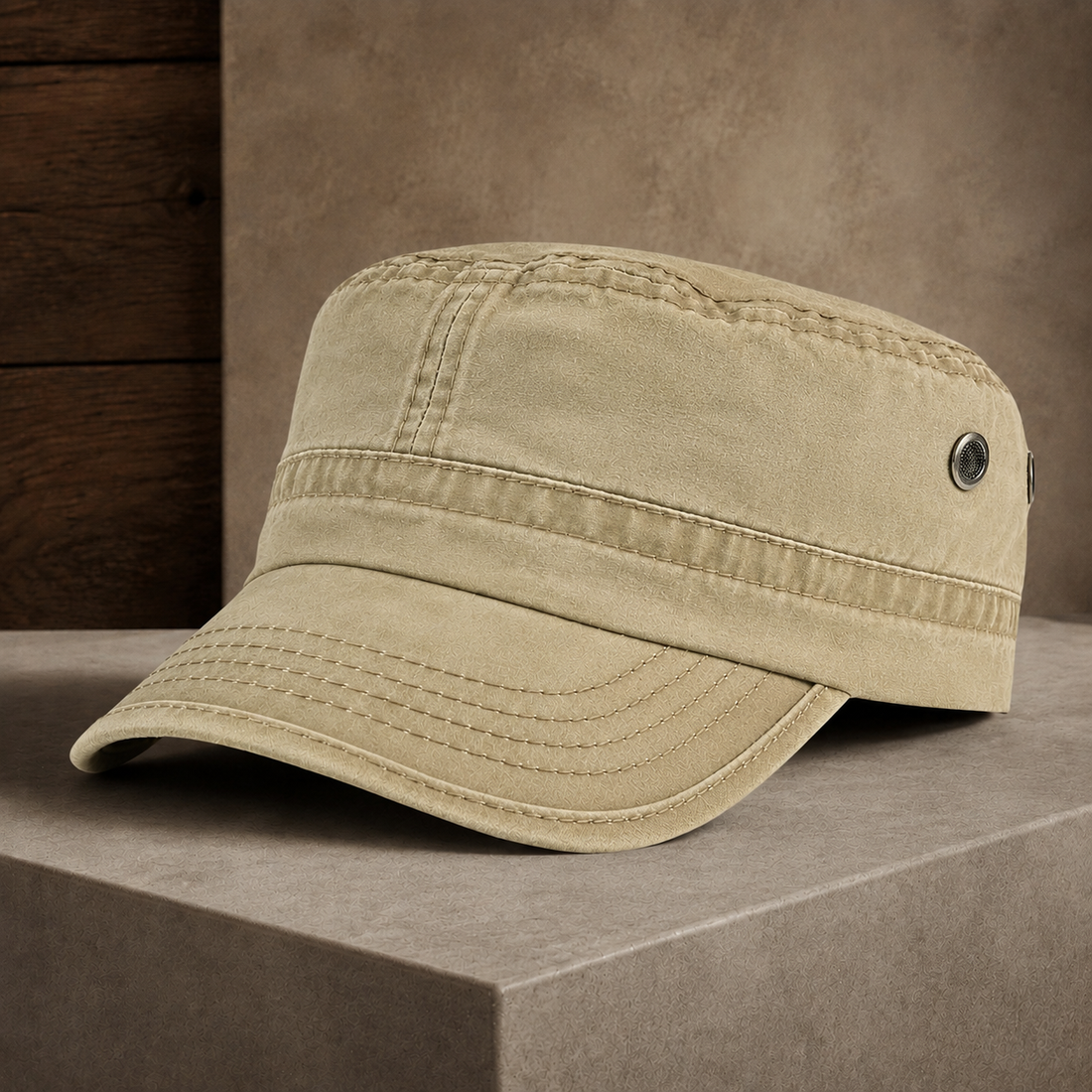 Crawford Vintage Cap - Beige