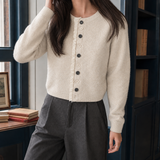 Paige-Jade Lace Cardigan - Cream