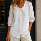 Cordelia Embroidered Blouse - White