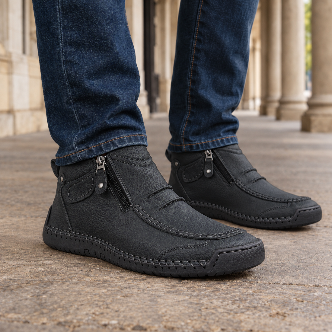 Savelli Side Zip Boots - Black