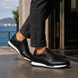 Vittorio Leather Sneakers - Black