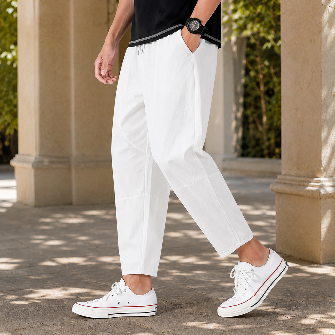 Rhys Relaxed Pants - White