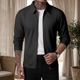 Conrad Waffle Jacket - Black