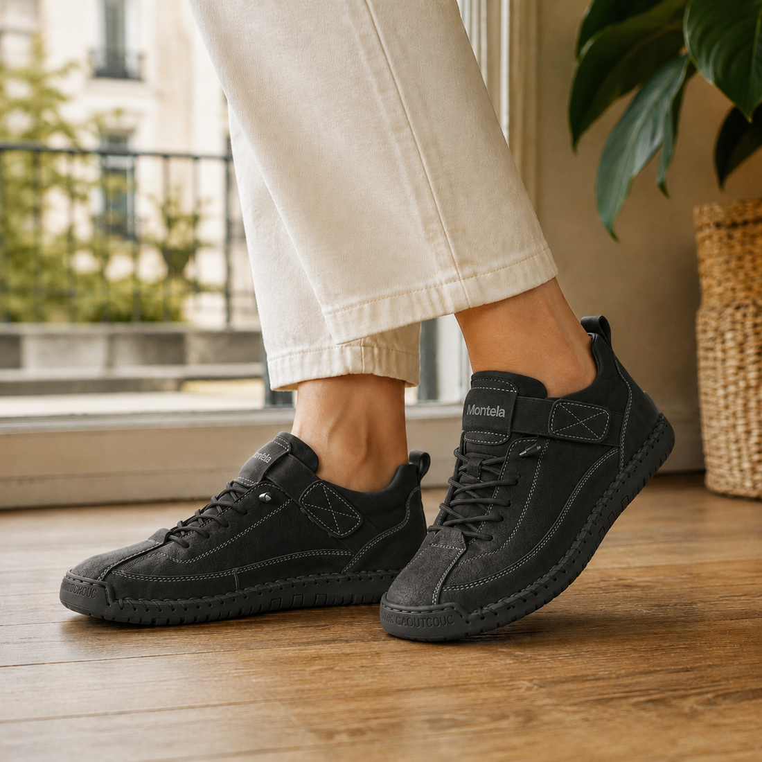 Siracusa Orthopedic Sneakers - Black