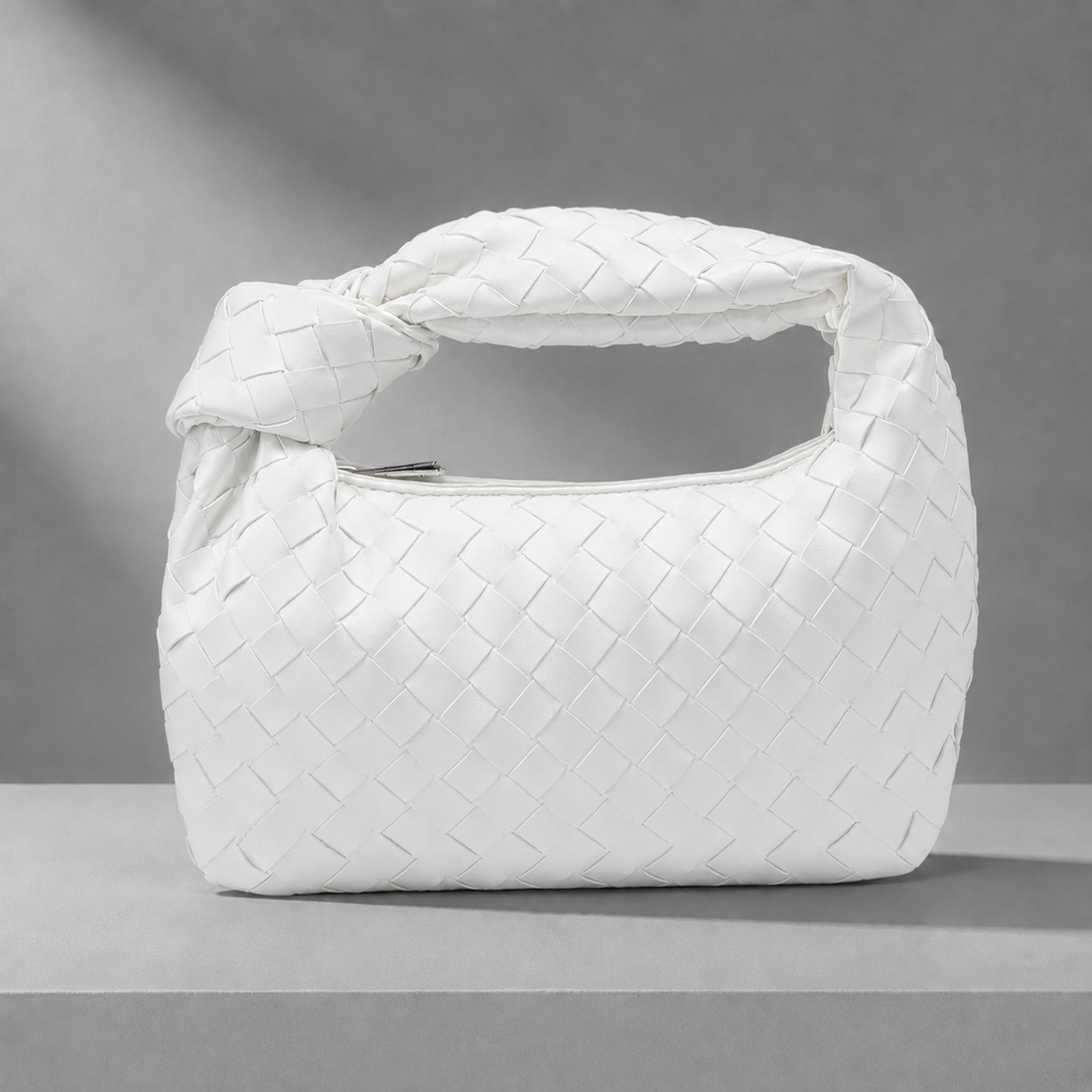 Chianti Woven Mini Handbag - White