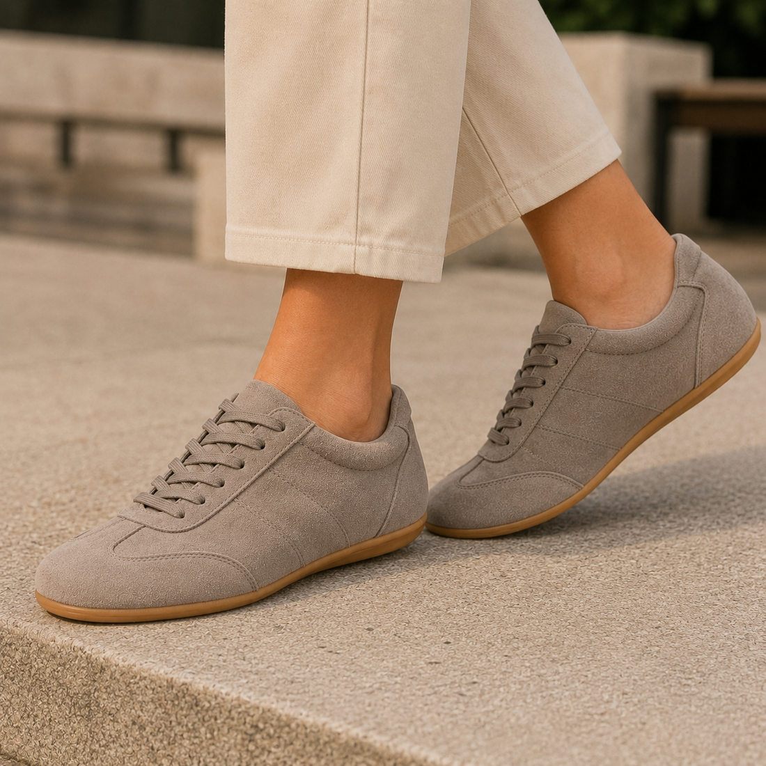 Marconi Suede-Look Sneakers - Khaki