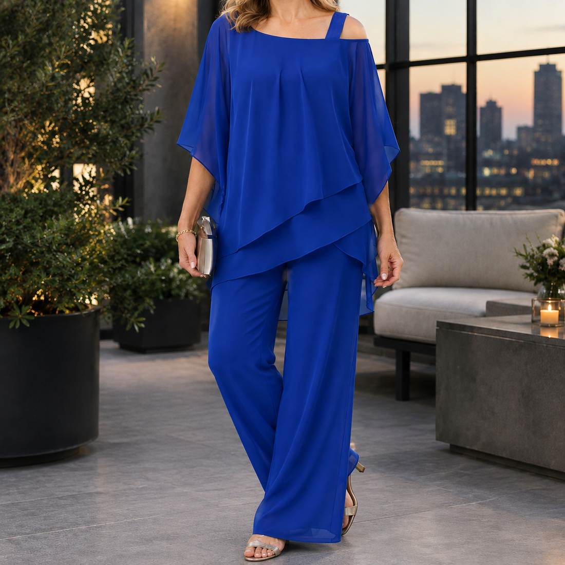 Leonie-Belle Layered Set - Blue