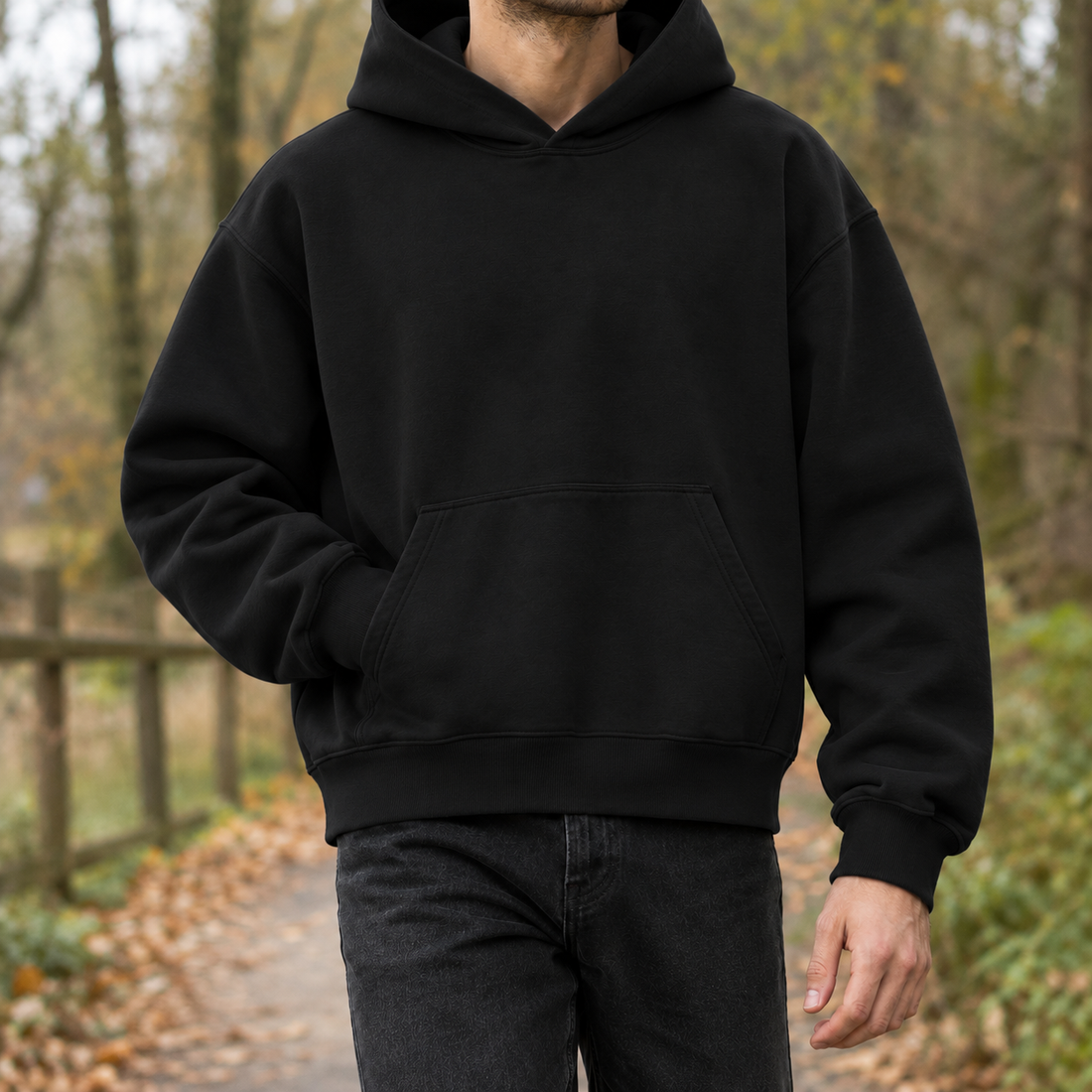 Burnaby-Reid Relaxed Hoodie - Black