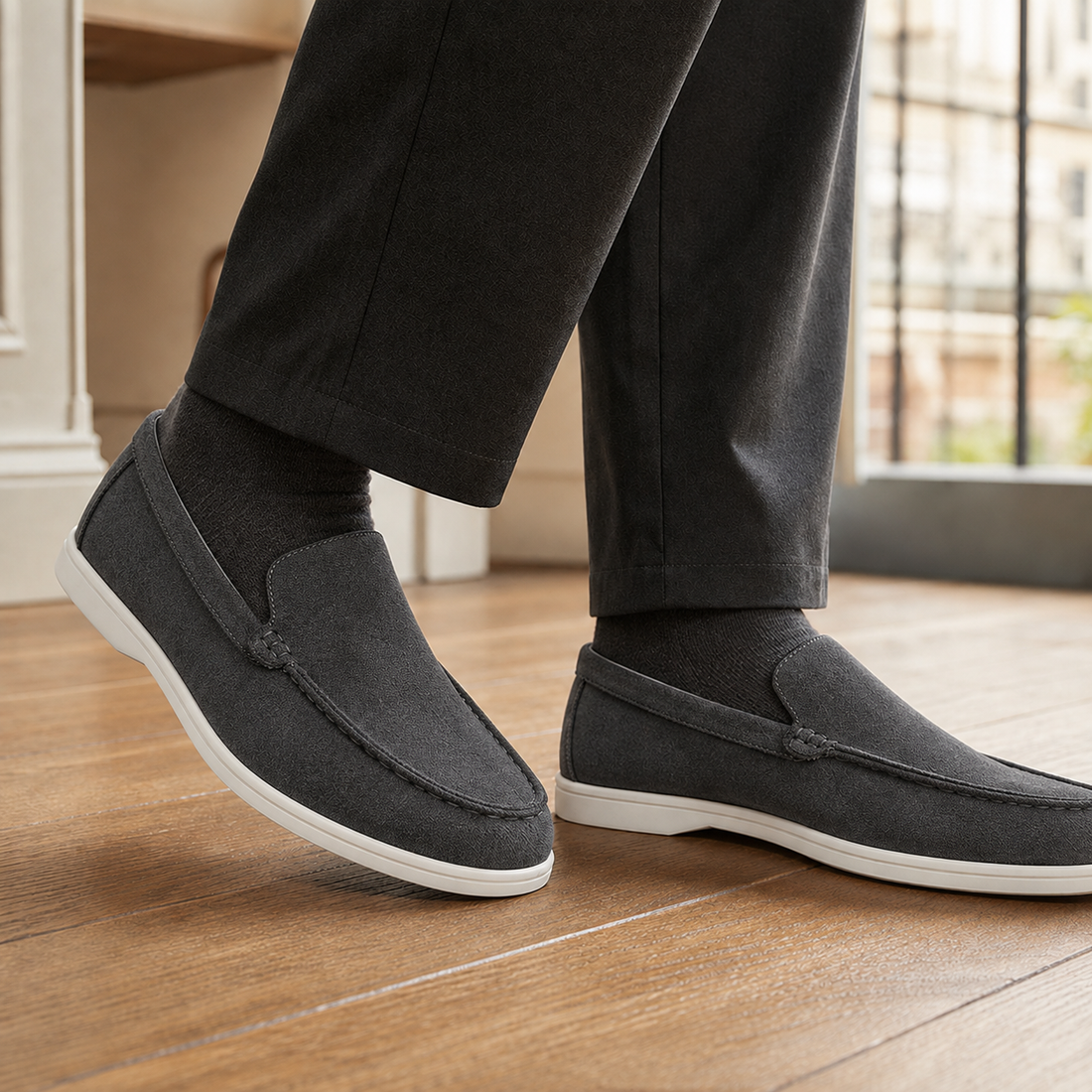 Spinola Suede Loafers - Dark Gray