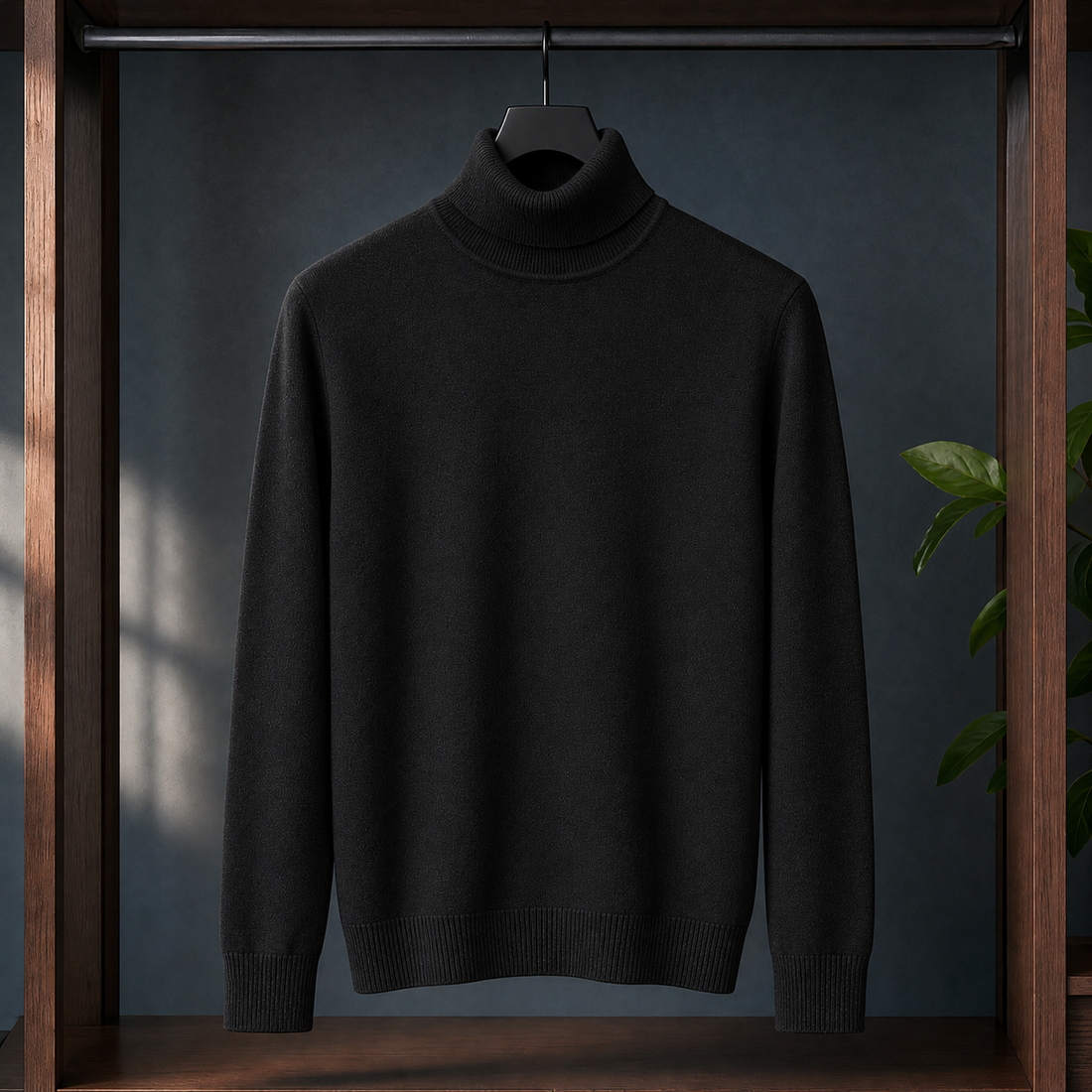 Sebastien Turtleneck Sweater - Black