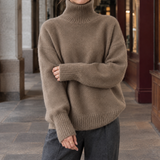 Vanessa Turtleneck Sweater - Brown