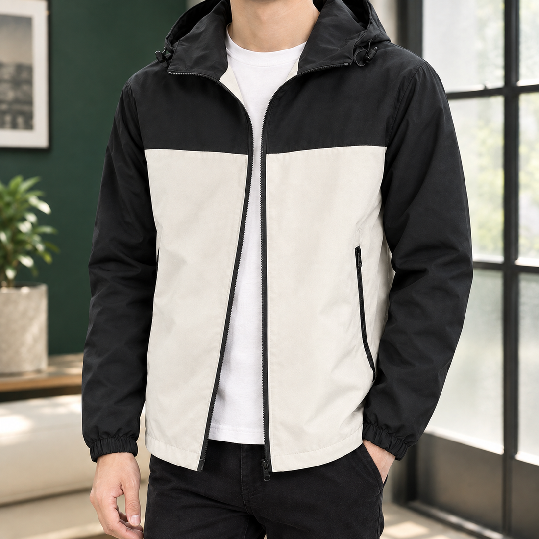 Freddie Colorblock Jacket - Cream