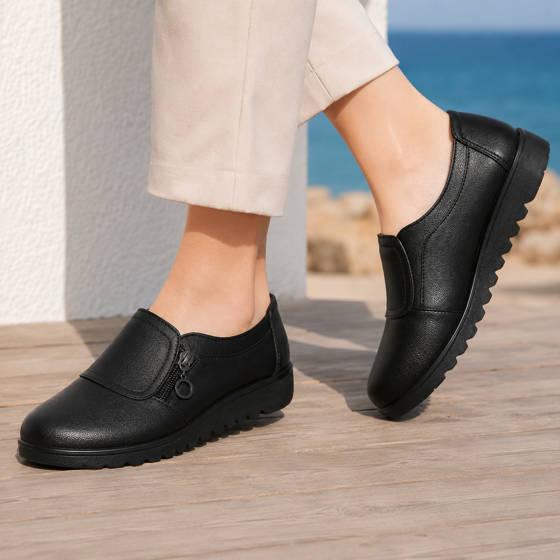 Ferrara Orthopedic Shoes - Black