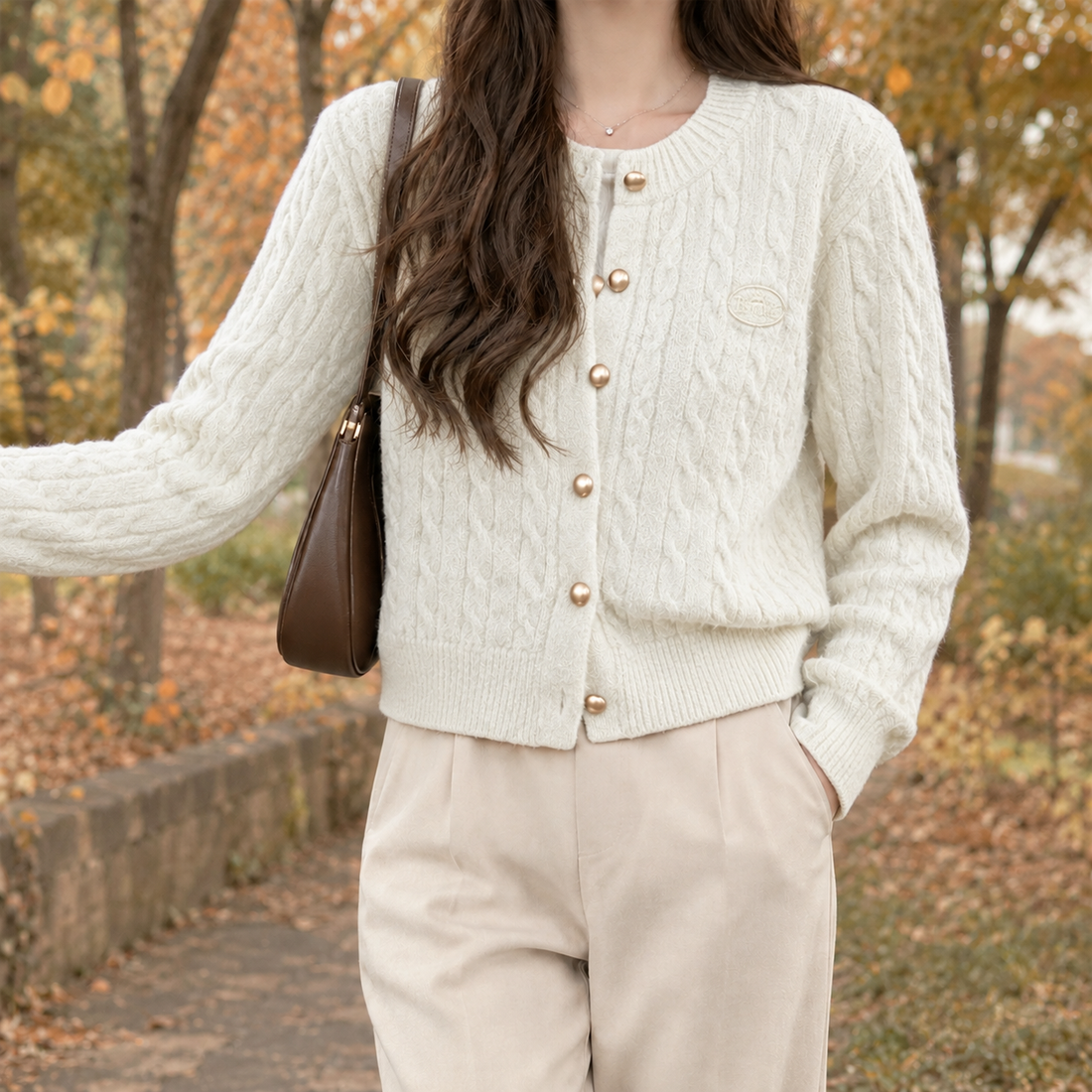 Lorelei-Jane Cable Knit Cardigan - As Pictured