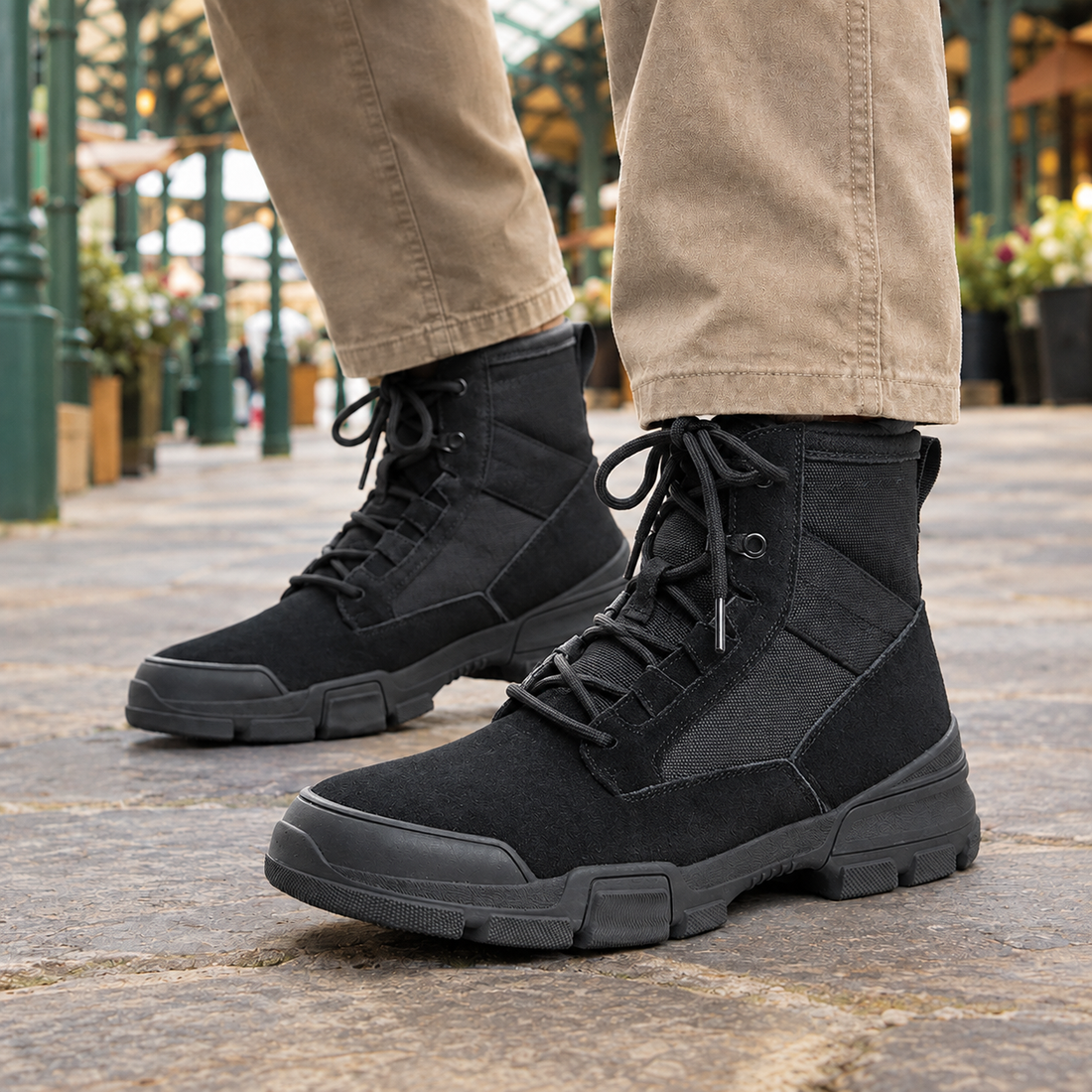 Bergomi Suede Boots - Black
