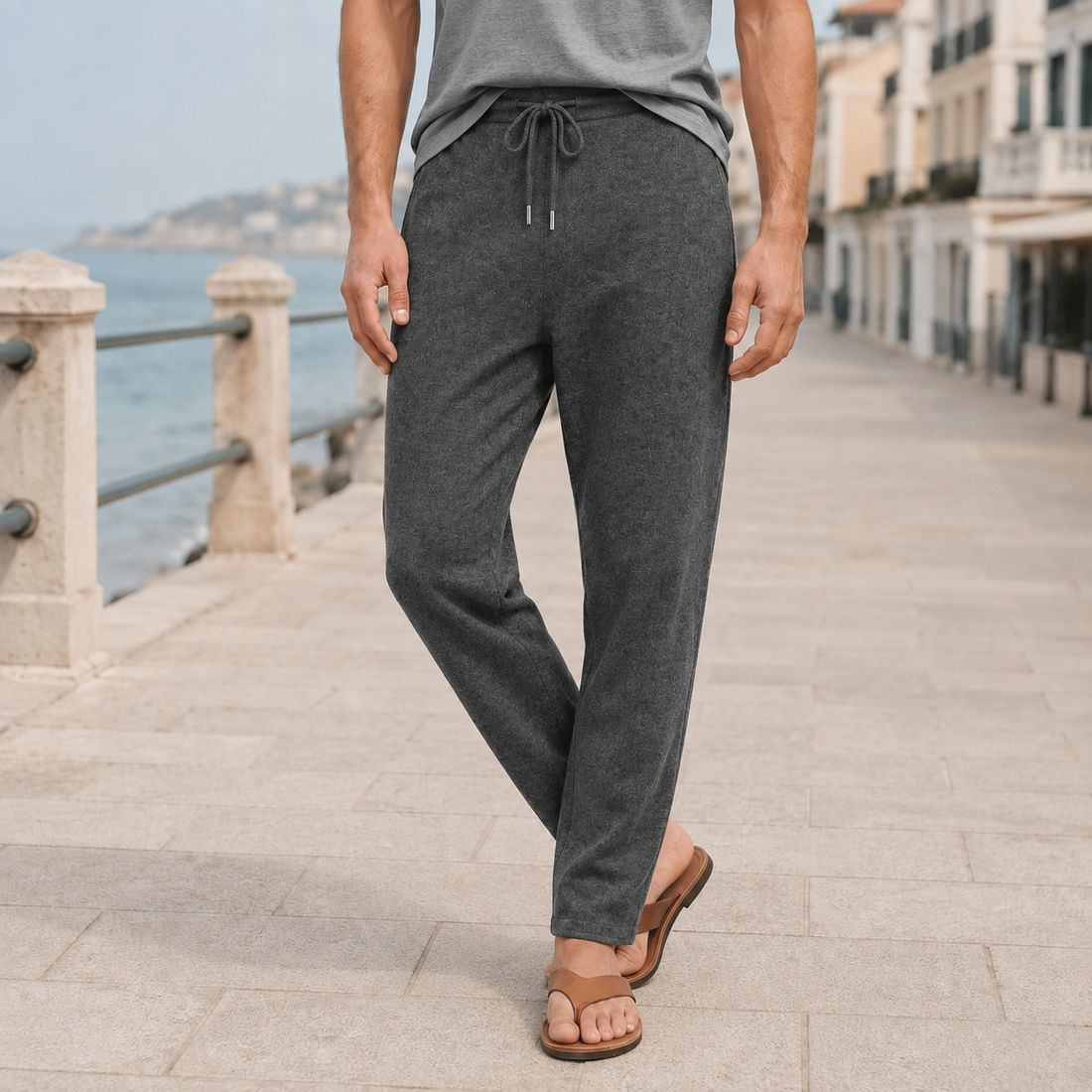 Francis Merino Wool Pants - Dark Gray