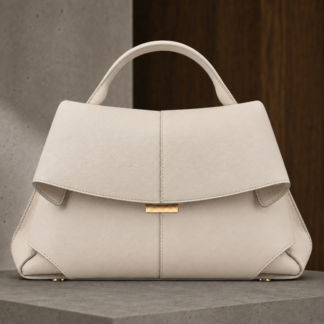 Falcieri Leather Handbag - White