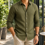 Emmett Linen Shirt - Green