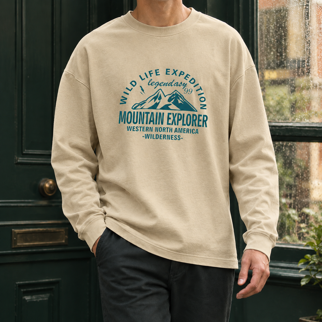 Faramond Crew Neck T-Shirt - Khaki