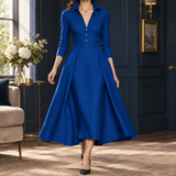 Ariana A-Line Dress - Royal Blue