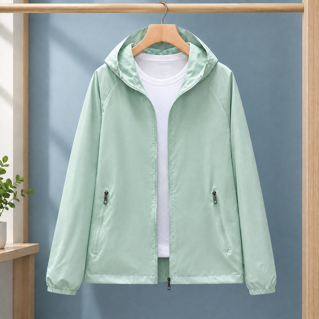 Manon Hooded Jacket - Light Green