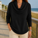 Yvette Cowl Neck Sweater - Black