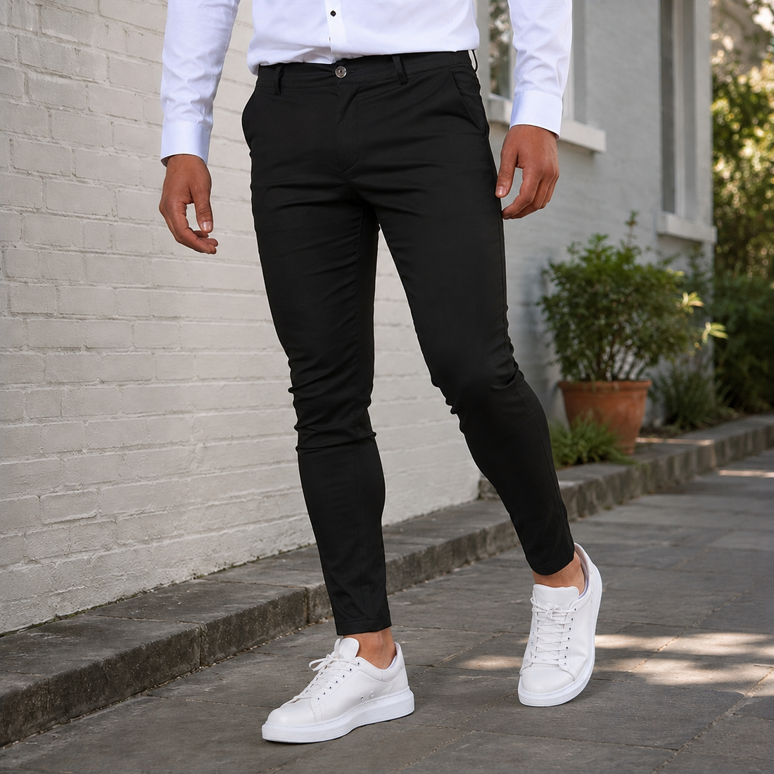 Carter Slim Pants - Black
