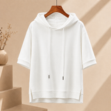 Laurent Short Sleeve Hoodie - White