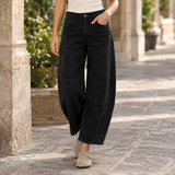 Xenia-Skye Barrel Jeans - Black