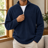 Amaury Quarter Zip Pullover - Navy Blue