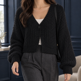 Sibylla Chunky Cardigan - Black