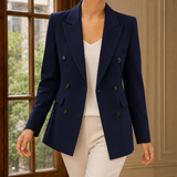 Ghislaine Double Breasted Blazer - Navy