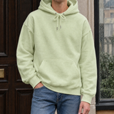 Jocelyn Relaxed Cotton Hoodie - Light Green