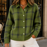 Aimee Plaid Sweater - Green