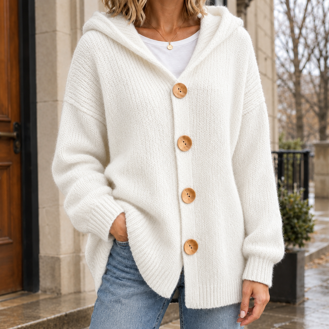 Katherine-June Hooded Cardigan - As Pictured