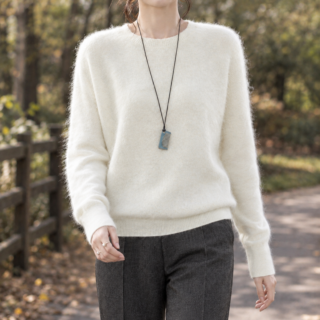Adele-June Cashmere Sweater - Cream