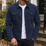 Brett-Ellis Denim Jacket - Navy Blue
