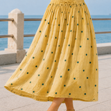 Celine Midi Skirt - Yellow