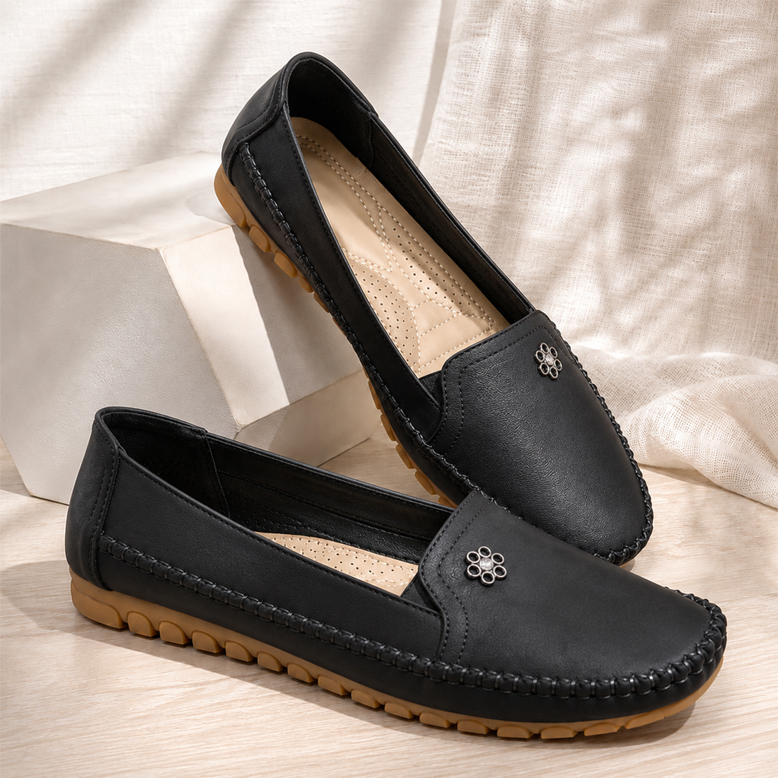 Ravello Orthopedic Loafers - Black