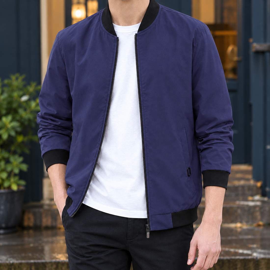 Donovan Bomber Jacket - Deep Orchid