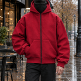 Philip-Cole Masked Zip Jacket - Red
