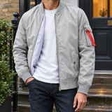 Christopher-Wren Bomber Jacket - Light Gray