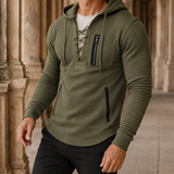 Marcel Lace-Up Sweater - Green