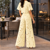 Fenna-June Wide-Leg Set - Yellow